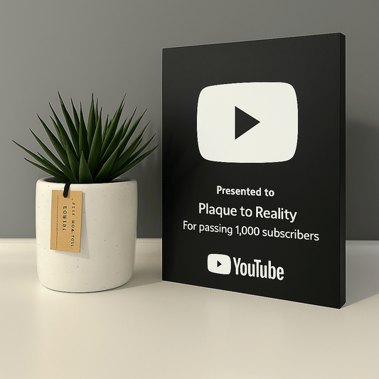 Premium YouTube Play Button - Plaque To Reality