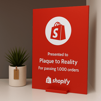 Shopify Award - Plaque To Reality