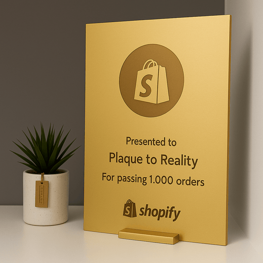 Shopify Award - Plaque To Reality