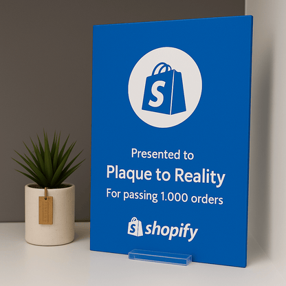 Shopify Award - Plaque To Reality