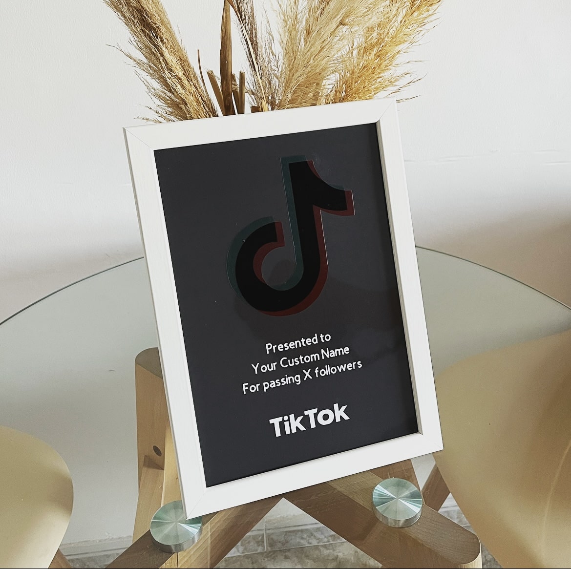Small TikTok Award Frame
