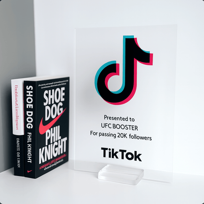 TikTok Award - Plaque To Reality