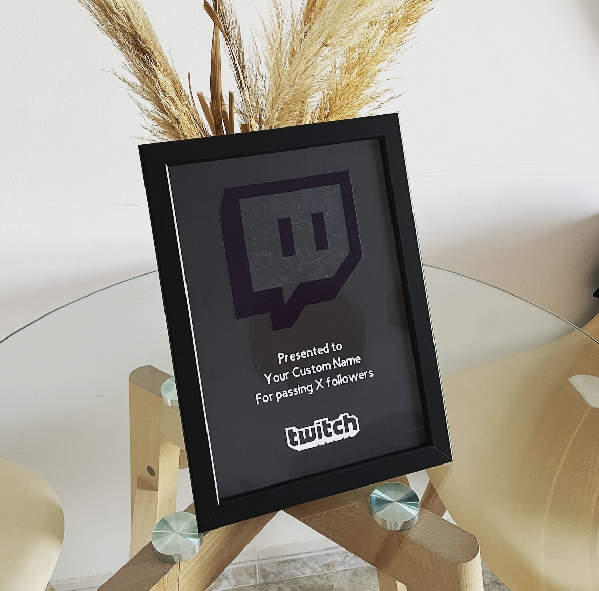 Large Twitch Award Frame