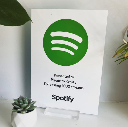 Large White Spotify Streaming Award